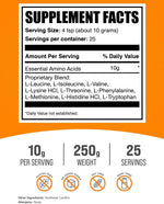 BulkSupplements EAA powder packaging label details
