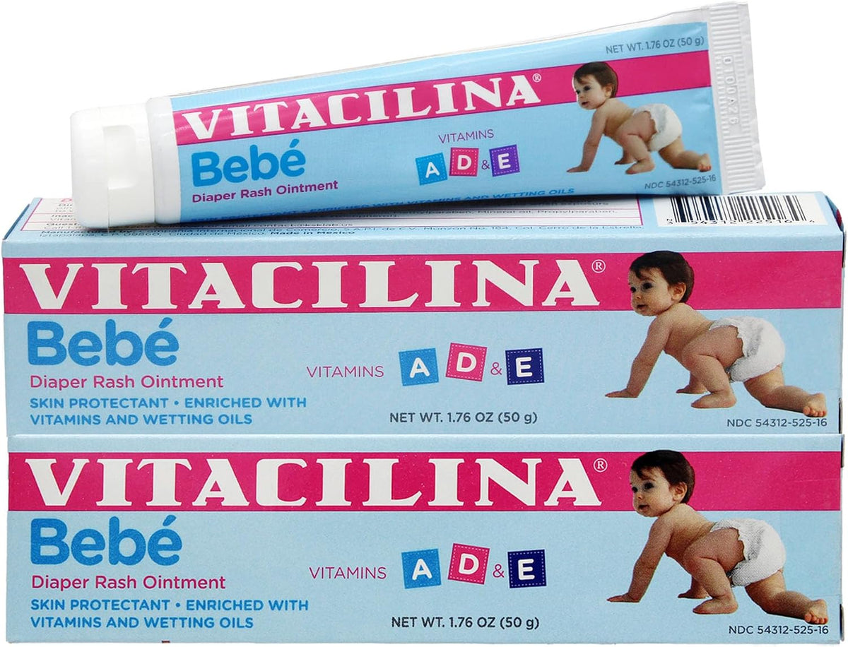 Vitacilina Bebe diaper rash ointment front view