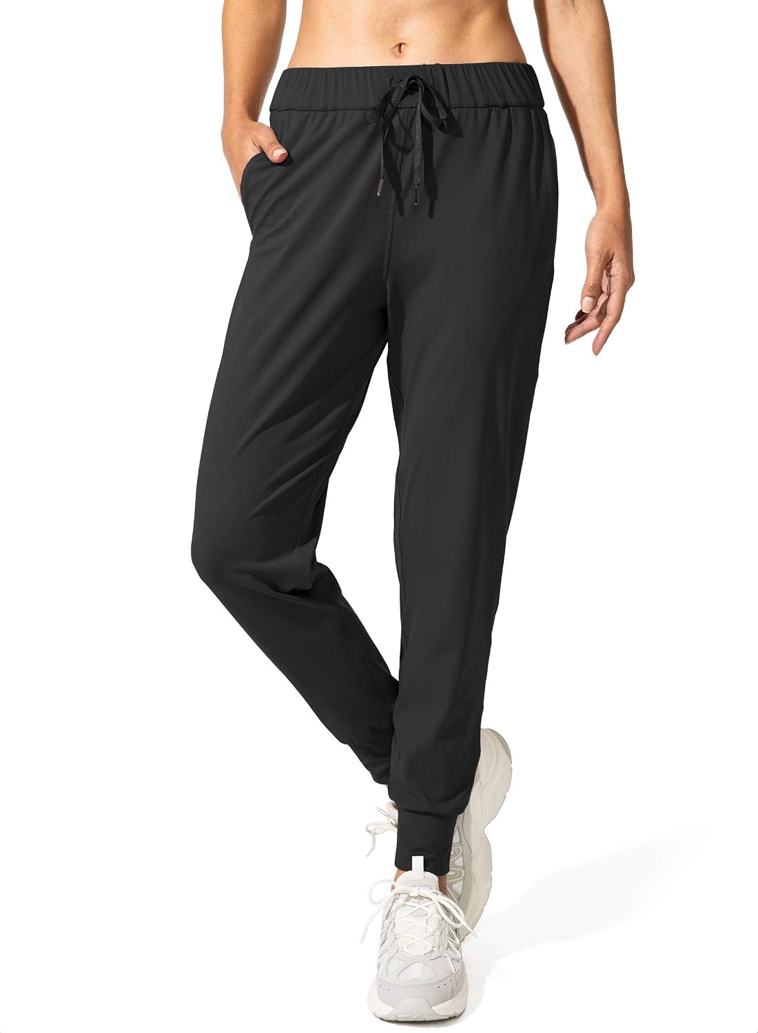 SANTINY Women's Joggers Pants back view athletic fit