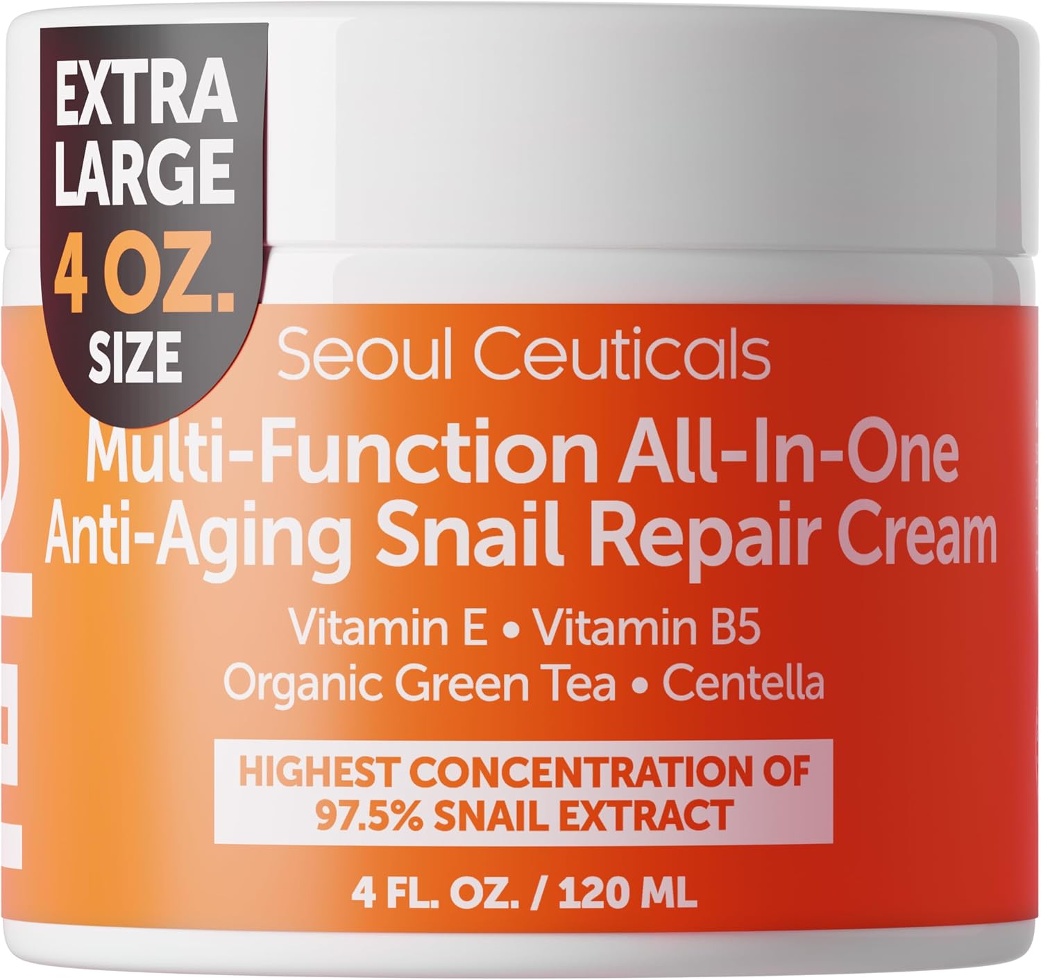 SeoulCeuticals Snail Mucin Moisturizer Cream front view for intense skin hydration