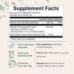 Micro Ingredients KSM-66 Ashwagandha nutritional supplement label details