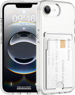 Gukalong Clear Wallet Case for iPhone 15 Pro with Credit Card Holder | Hard PC Heavy Duty Shockproof Protection Anti-Scratch Phone Cover Card Slot Anti-Yellowing Case for Women Men - Image 10