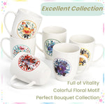Tlence coffee mugs set of 6 in kitchen setting