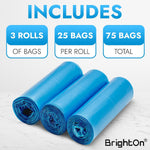 BrightOn compatible litter pail refill rolls for home pet hygiene