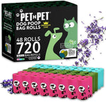 Pet N Pet lavender scented dog poop bags 720 count front view box