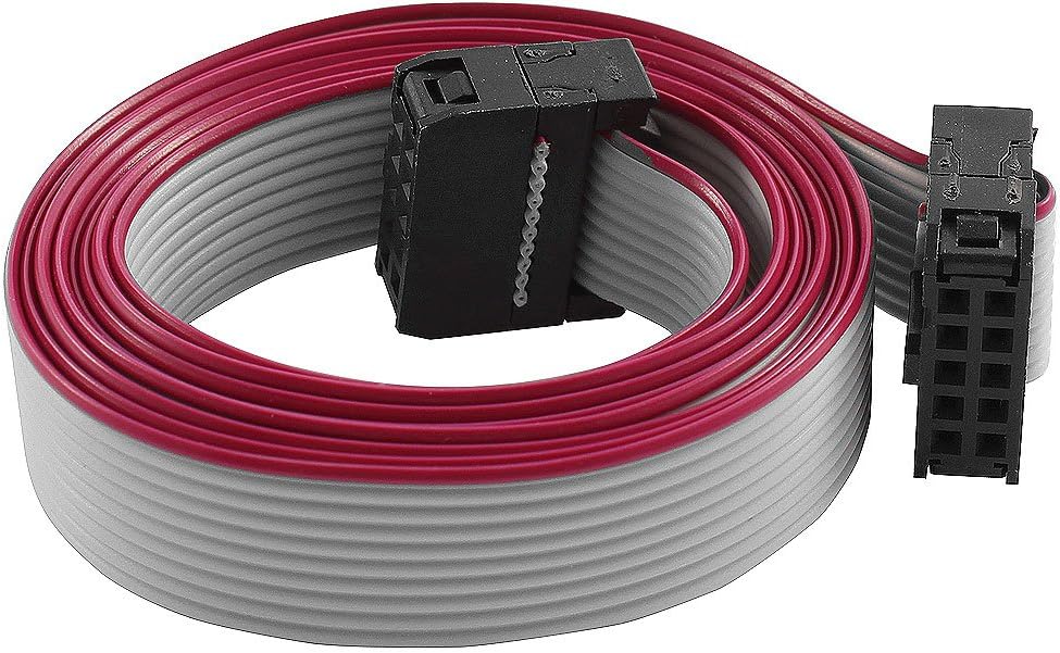 Aexit 10-pin flat ribbon extension cable front view