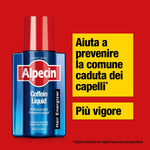 Close-up of Alpecin caffeine liquid bottle highlighting dispensing nozzle