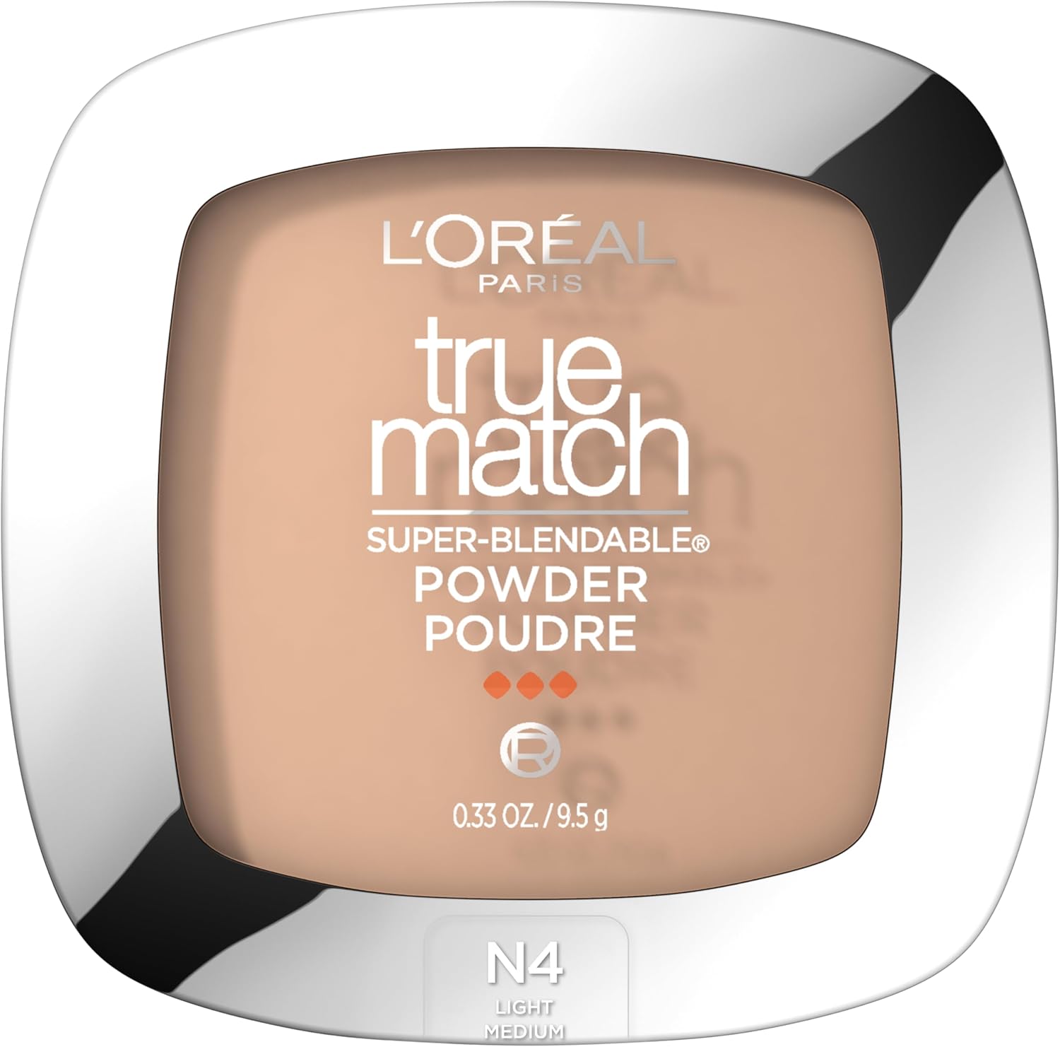 L'Oreal Paris True Match powder N4 Light Medium front view