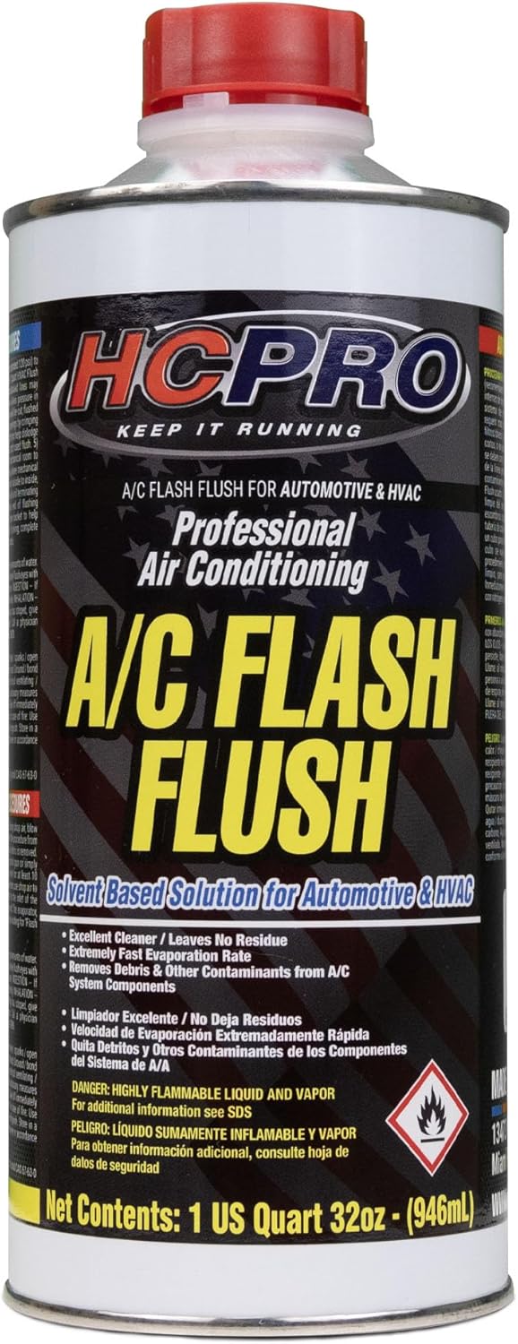 Hcpro keep it running universal air conditioner flush solvent bottle front view