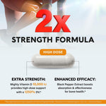 Nutraharmony Vitamin D3 K2 dietary supplement capsule close up