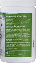Wag dog gut flora supplement soft chews nutritional label