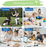 Demonstration of the voice recording function on the Gelabur talking buttons for pet owners and teachers.