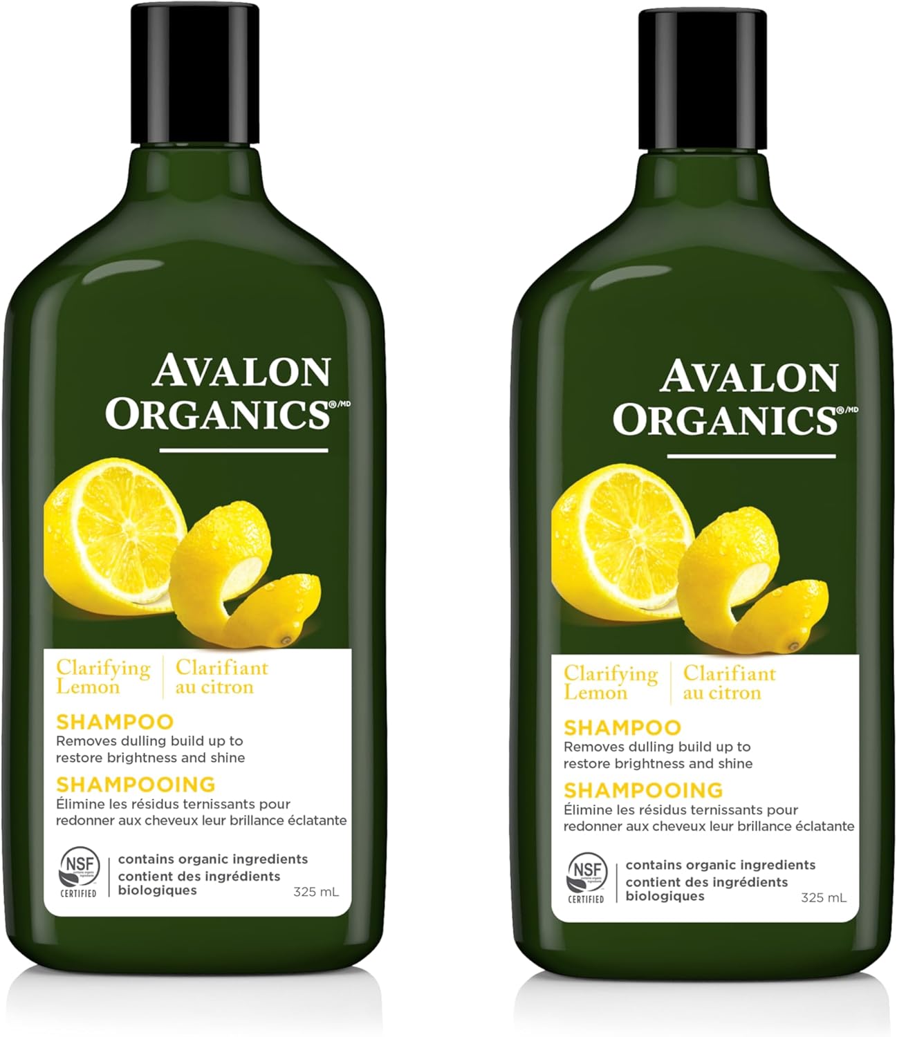 Avalon Organics Clarifying Lemon Shampoo for removing hair product buildup