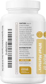 Micro Ingredients Berberine with Ceylon Cinnamon 2,000 mg Per Serving, 240 Vegetarian Capsules | Berberine Supplement with Chromium Picolinate & Ceylon Cinnamon | Non-GMO - Image 9