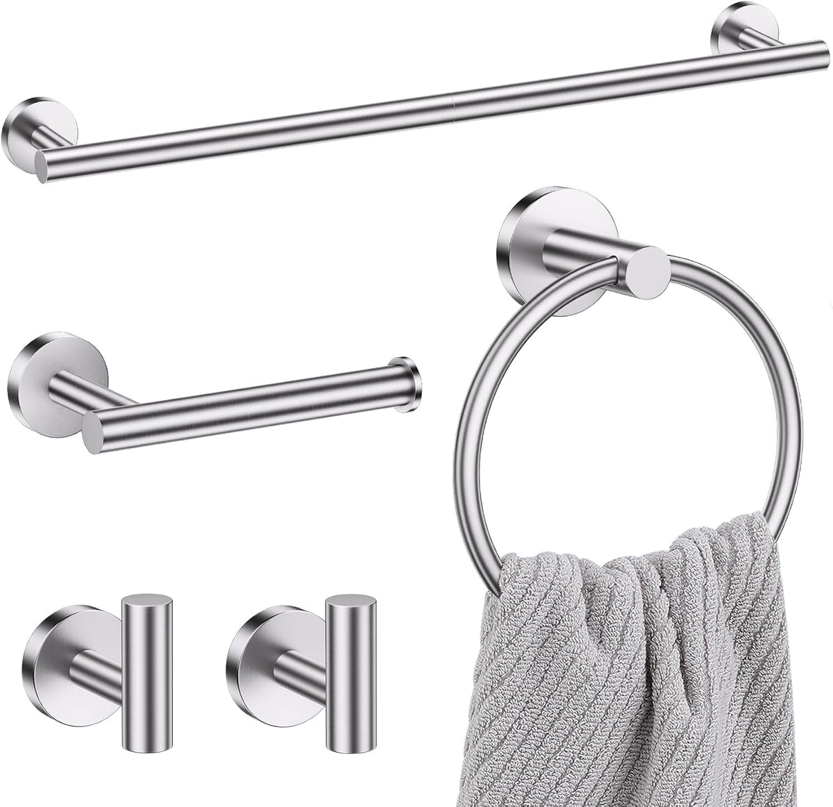 Lairuier complete 5-piece hardware set packaged with installation accessories