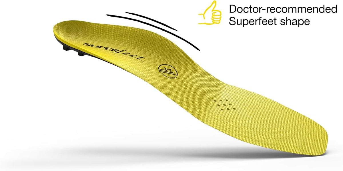 Superfeet carbon pro insoles packaged for ice hockey skates