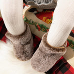 Zoolar baby winter booties side profile with plush ankle trim