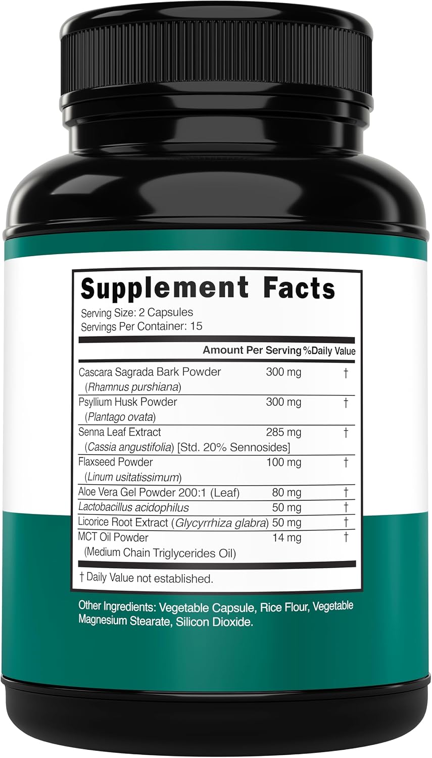 Dorado Nutrition 15 day gut cleanse supplement label detail