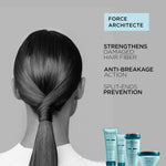 Back of Kérastase Resistance Bain Force Architecte bottle showing ingredients