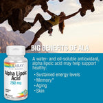 Solaray Alpha Lipoic Acid vegetarian capsules visual