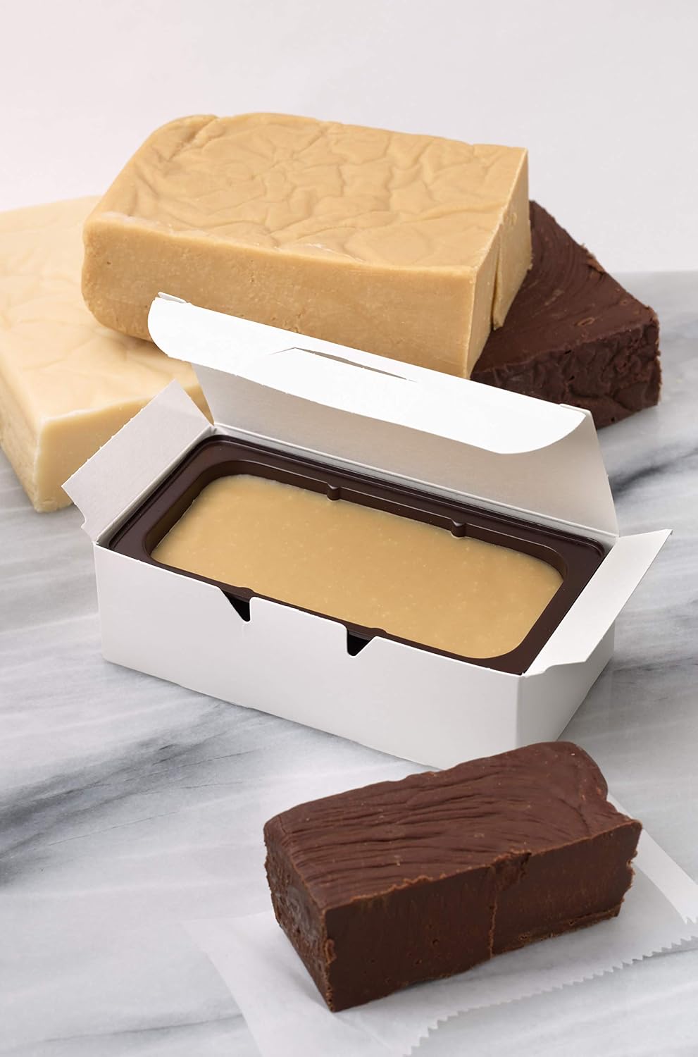 Artisanal small batch egg free maple fudge imported sweet treat