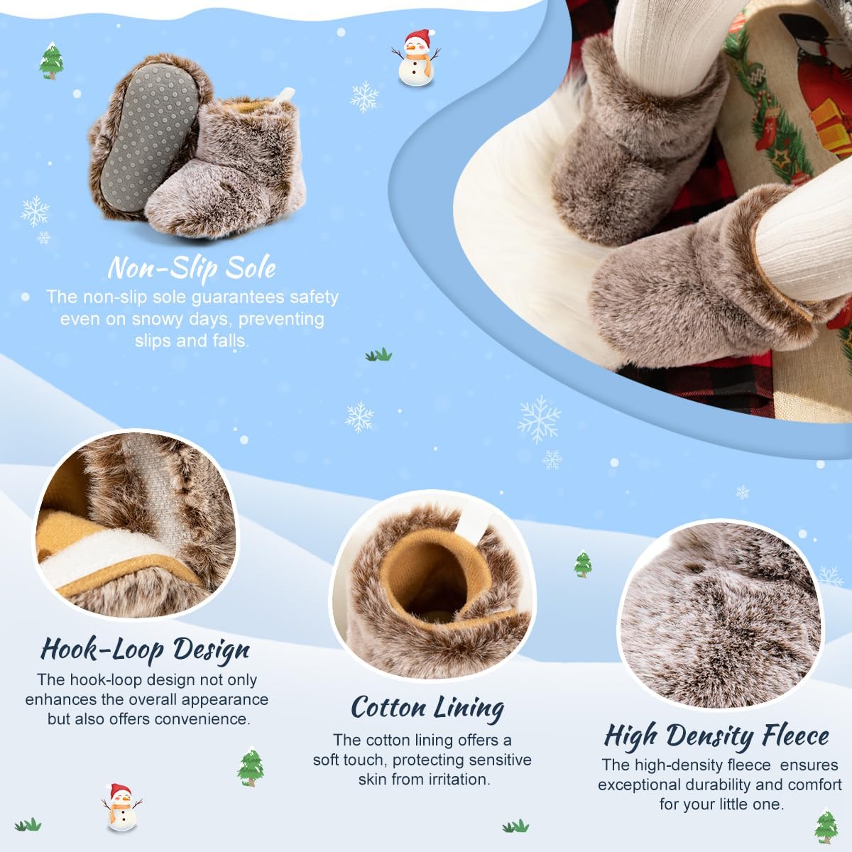 Zoolar infant footwear lifestyle shot in winter setting