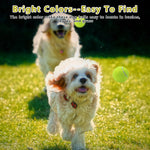 Natural rubber tennis balls for small dog breeds