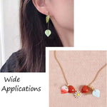 Handmade bracelet accessory featuring LiQunSweet leaf charms