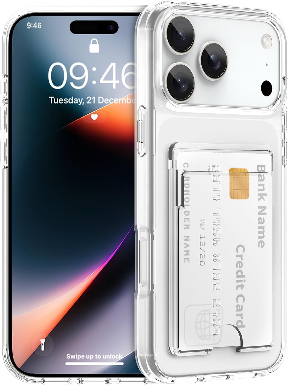 Gukalong transparent card holder case lifestyle shot