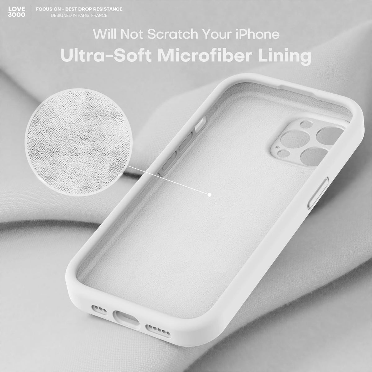 Love 3000 shockproof phone case bottom port cutouts