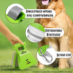 DogBuddy portable dog poop scooper close up of integrated bag compartment