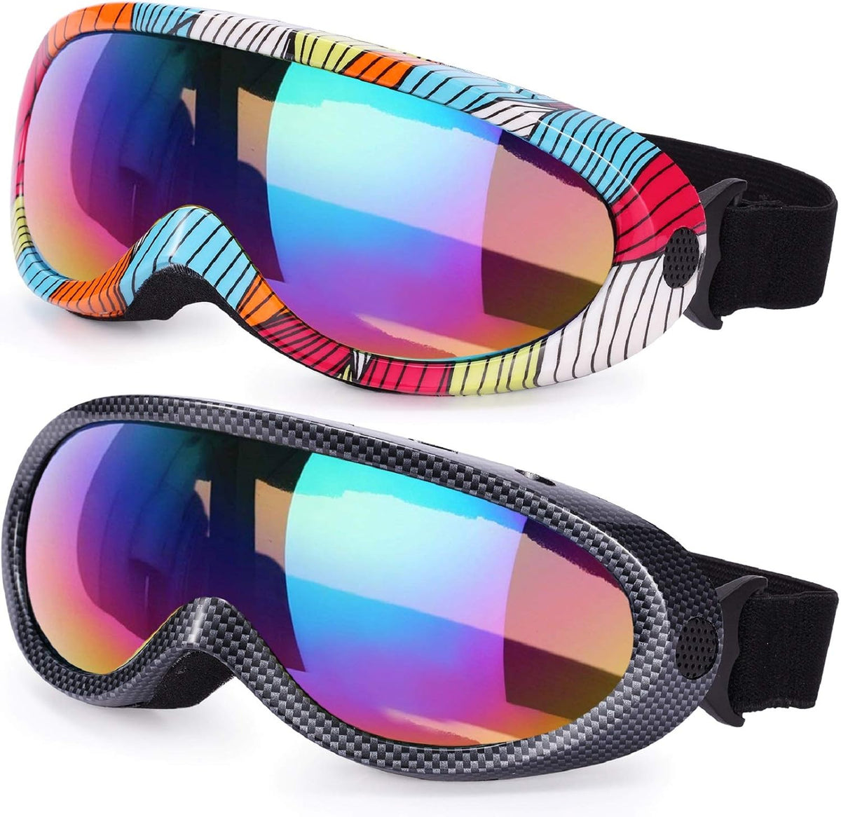Rngeo ski goggles pack displayed together for winter outdoor activities