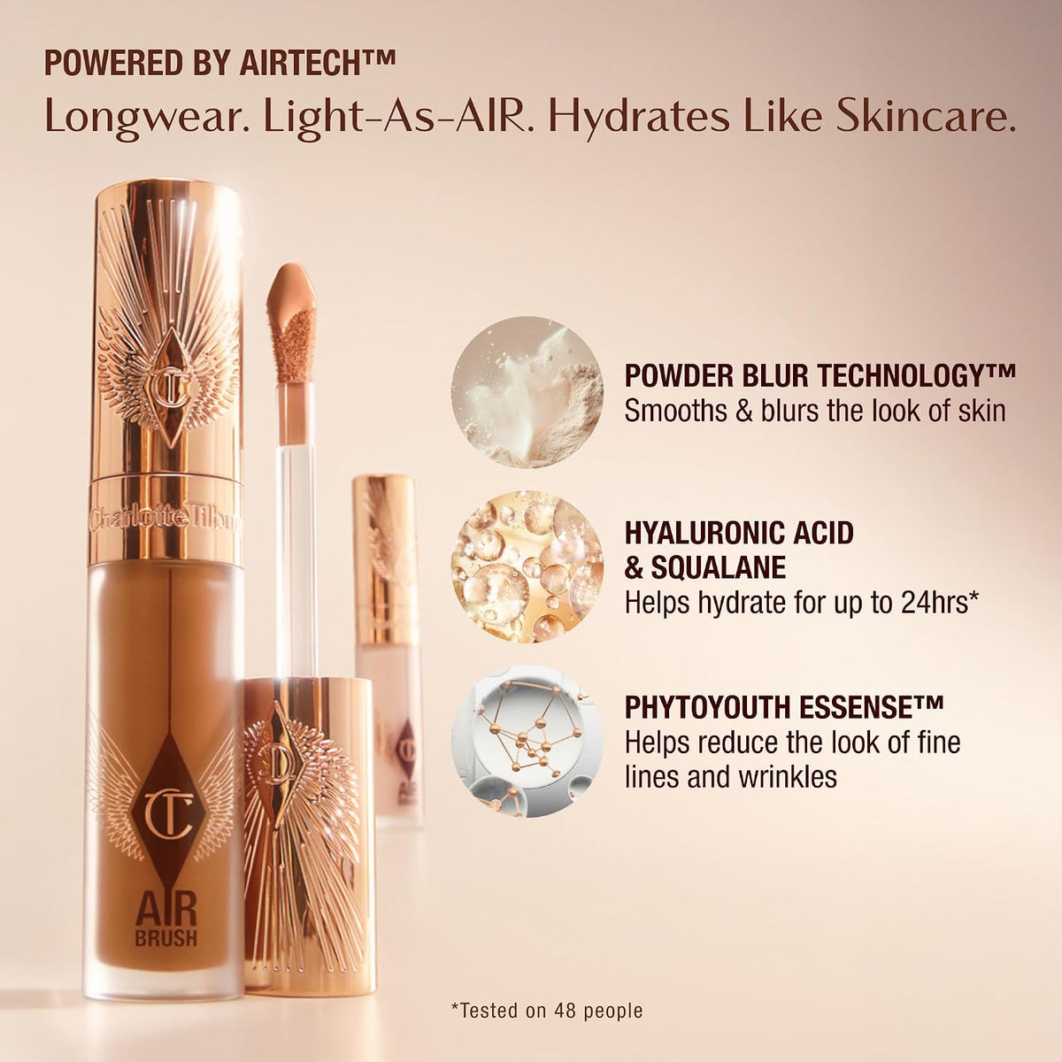 Charlotte Tilbury Airbrush Flawless Blur Concealer branding on bottle