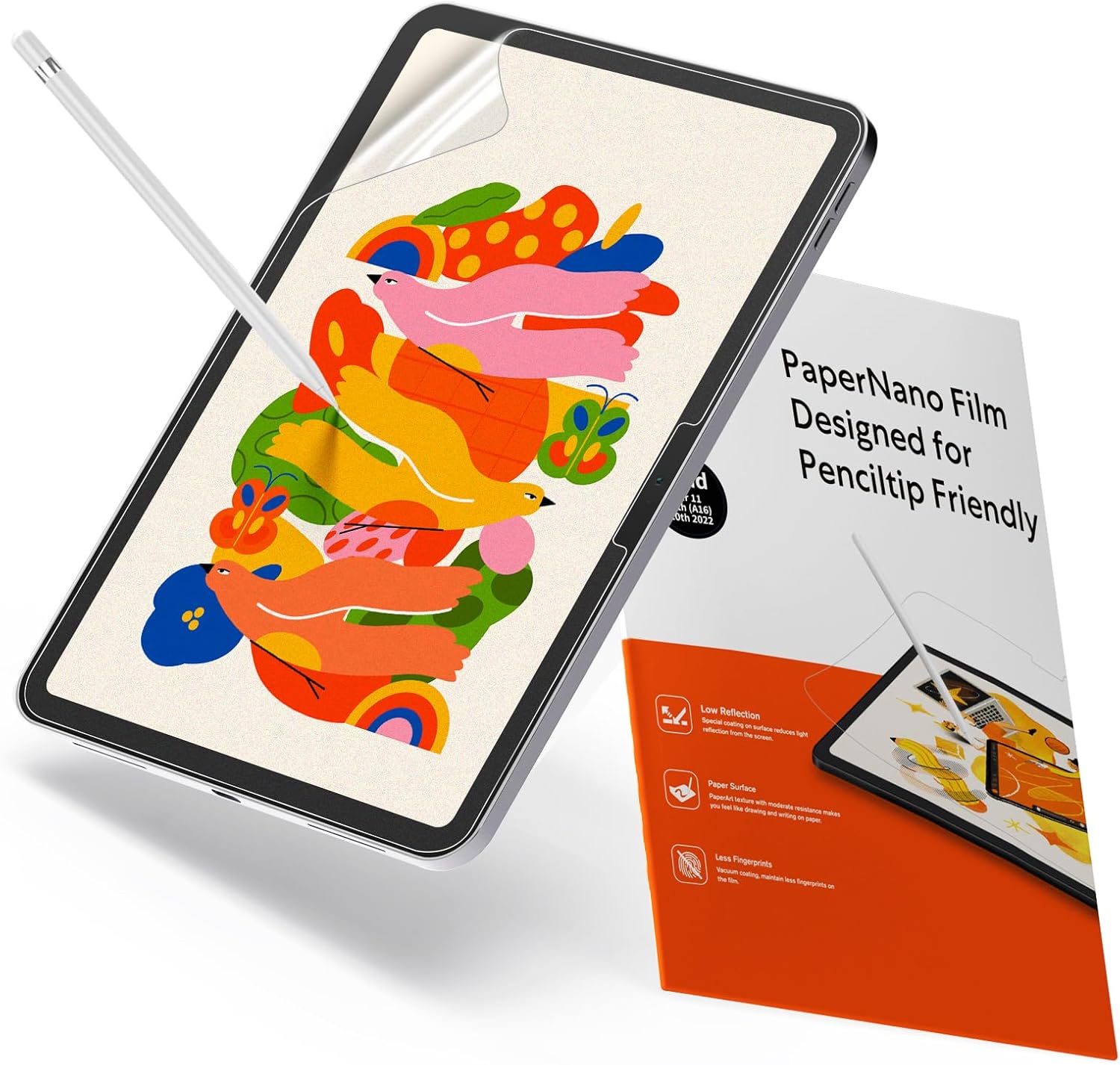 KCT Paperfeel Screen Protector for iPad 10th Gen front view