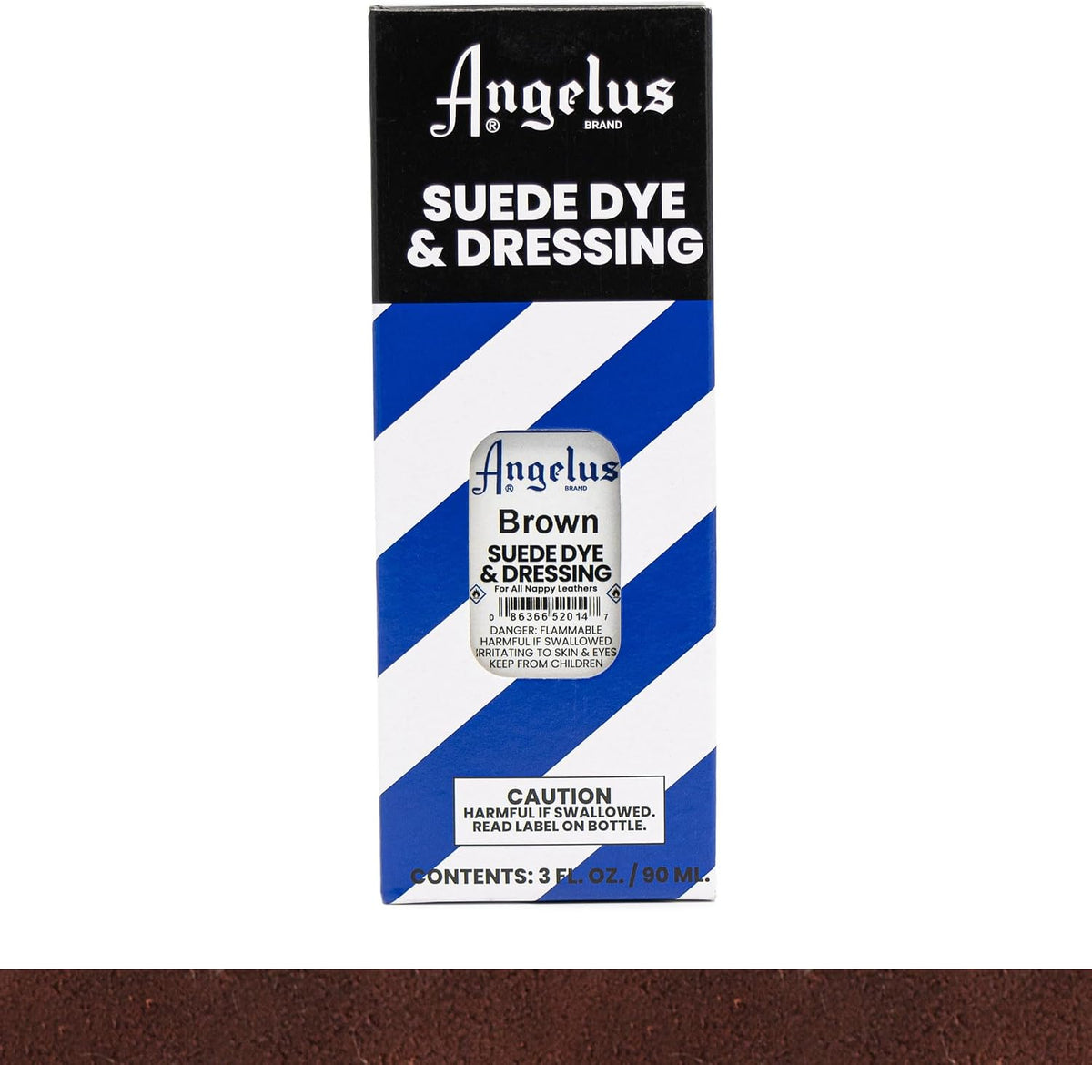 Angelus 3 fluid ounces brown leather restoration dye bottle