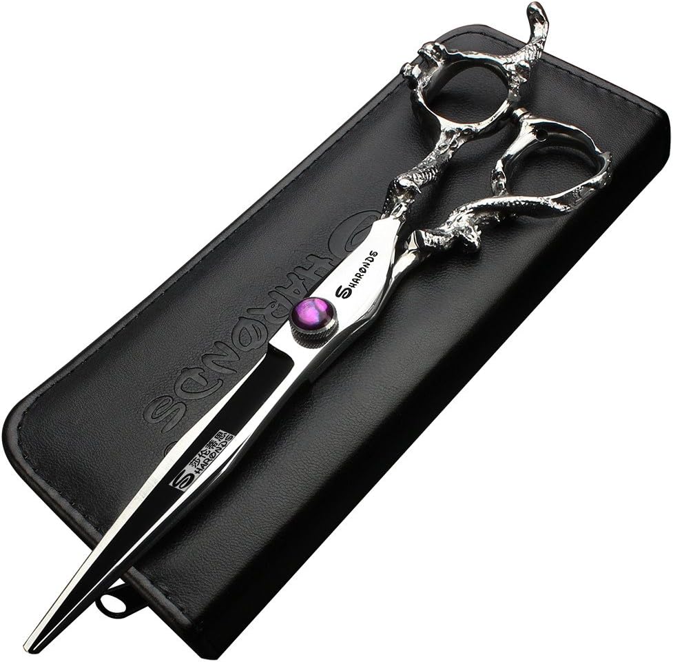 7" 7.5" 8"9" Professional Hairdressing Scissors Barber Salon Hair Cutting Dragon Shears (Large). (7 inch-A) - Image 1