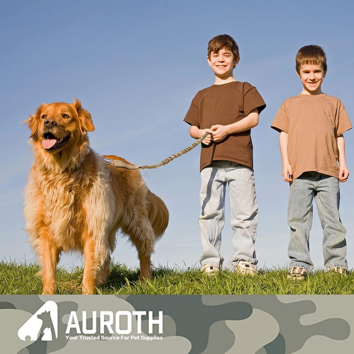 Auroth tactical dog leash metal swivel clasp and hook