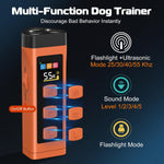 Xifrus rechargeable dog trainer showing frequency setting interface