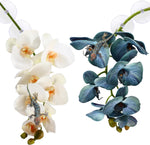 Full set of two artificial plants with included suction cups