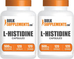 BulkSupplements L-Histidine lifestyle bottle display for daily immune and nerve support