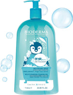 Bioderma ABCDerm baby cleanser pump bottle side profile
