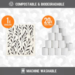 Eco-friendly biodegradable cleaning cloth texture closeup