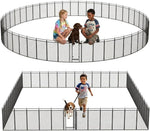 Dog Fence Outdoor for Yard, 40" Height 16 Panels Metal Dog Fence for Dogs, Portable & Foldable Dog Pen, Wireless Dog Playpen Alternative, Temporary Dog Fence for RV Camping, Indoor Outdoor Use - Image 12