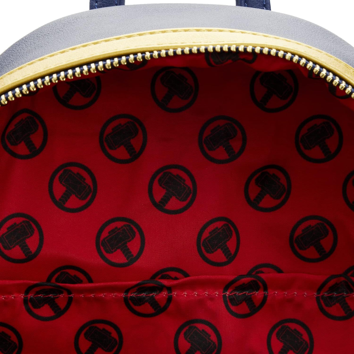 Loungefly Marvel Thor cosplay bag interior fabric lining detail