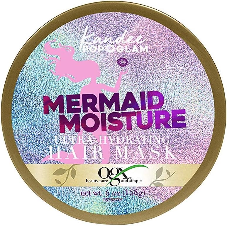 OGX Kandee Johnson Mermaid Moisture Hair Mask front view of packaging