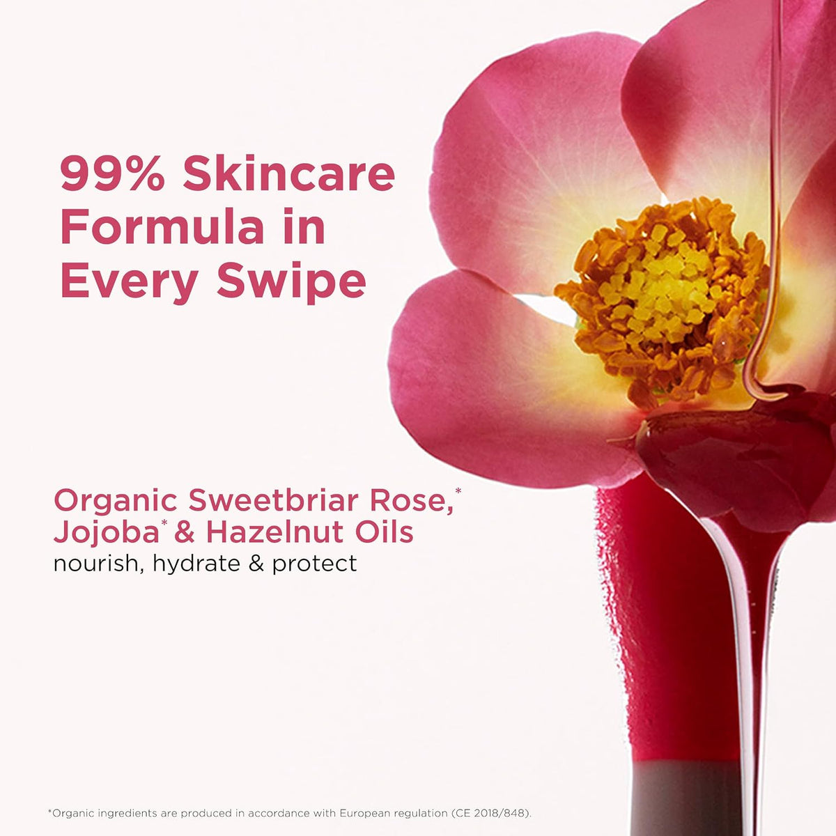 Clarins Lip Comfort Oil texture closeup