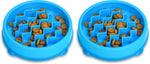 Catstages Kitty Slow Feeder Bowl for Cats & Small Dogs, Puzzle Dish for Fast Eaters, for Wet or Dry Food, Helps Slow Eating & Aid Digestion, Non-Slip, Made Without BPA, 3/4 Cup, 5-Inch, Blue - Image 10