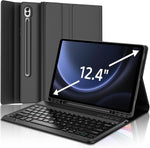 Keyboard Case for Samsung Galaxy Tab S10 FE/S9 FE 10.9-inch, Galaxy Tab S9 11-inch Case with Keypad, Smart Cover for Galaxy Tab S9 fe Keyboard, S Pen Holder&Charging Folio for S10FE 2025/S9FE, Black - Image 10