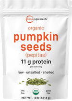 Micro Ingredients organic pumpkin seeds front view package