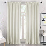 nanbowang Black Velvet Curtains - 52"x 54" Soft Rod Pocket Thermal Insulated Window Treatment for Bedroom Living Room Light Filtering Drapes 2 Panels - Image 11